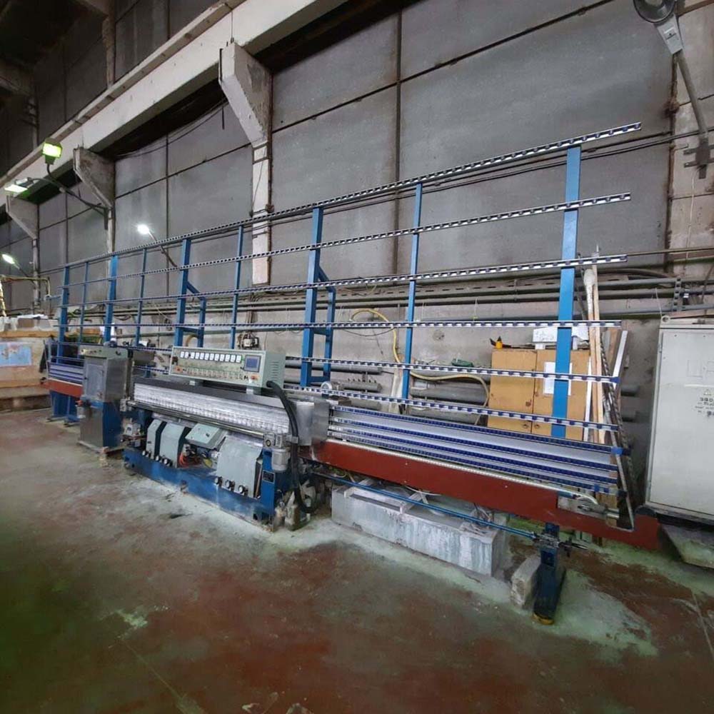 Б/У кромочный станок SE10A для обработки прямолинейной кромки стекла (10 шпинделей)